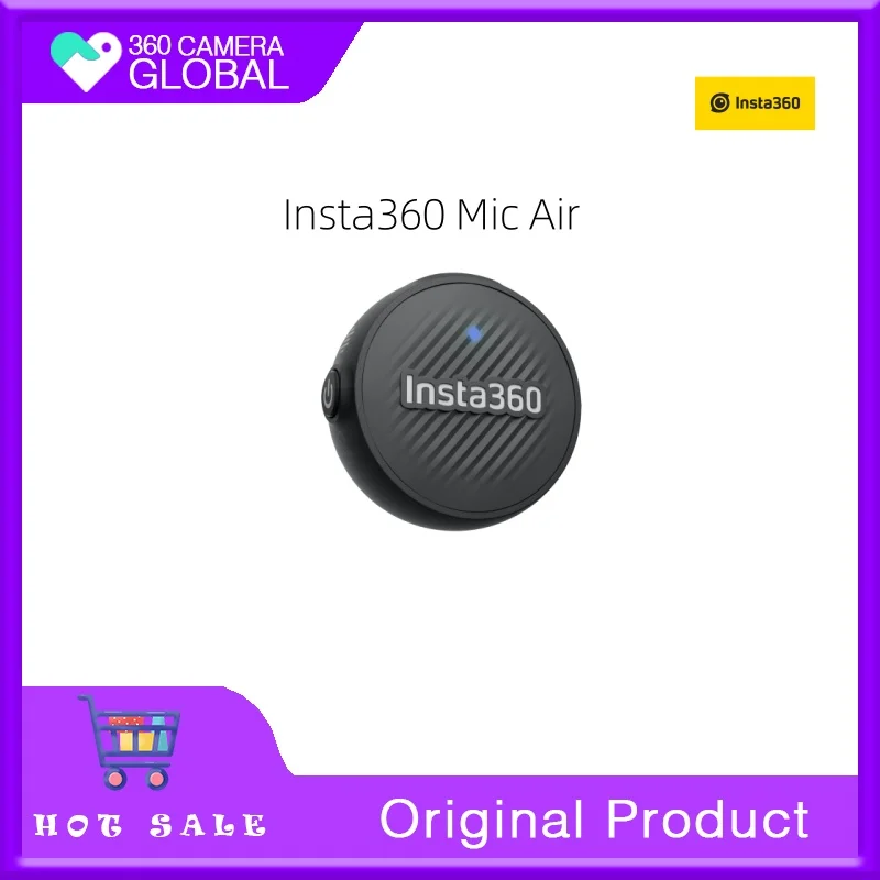 

Insta360 Mic Air Transmitter and Insta360 Mic Air (1 TX + 1 RX)