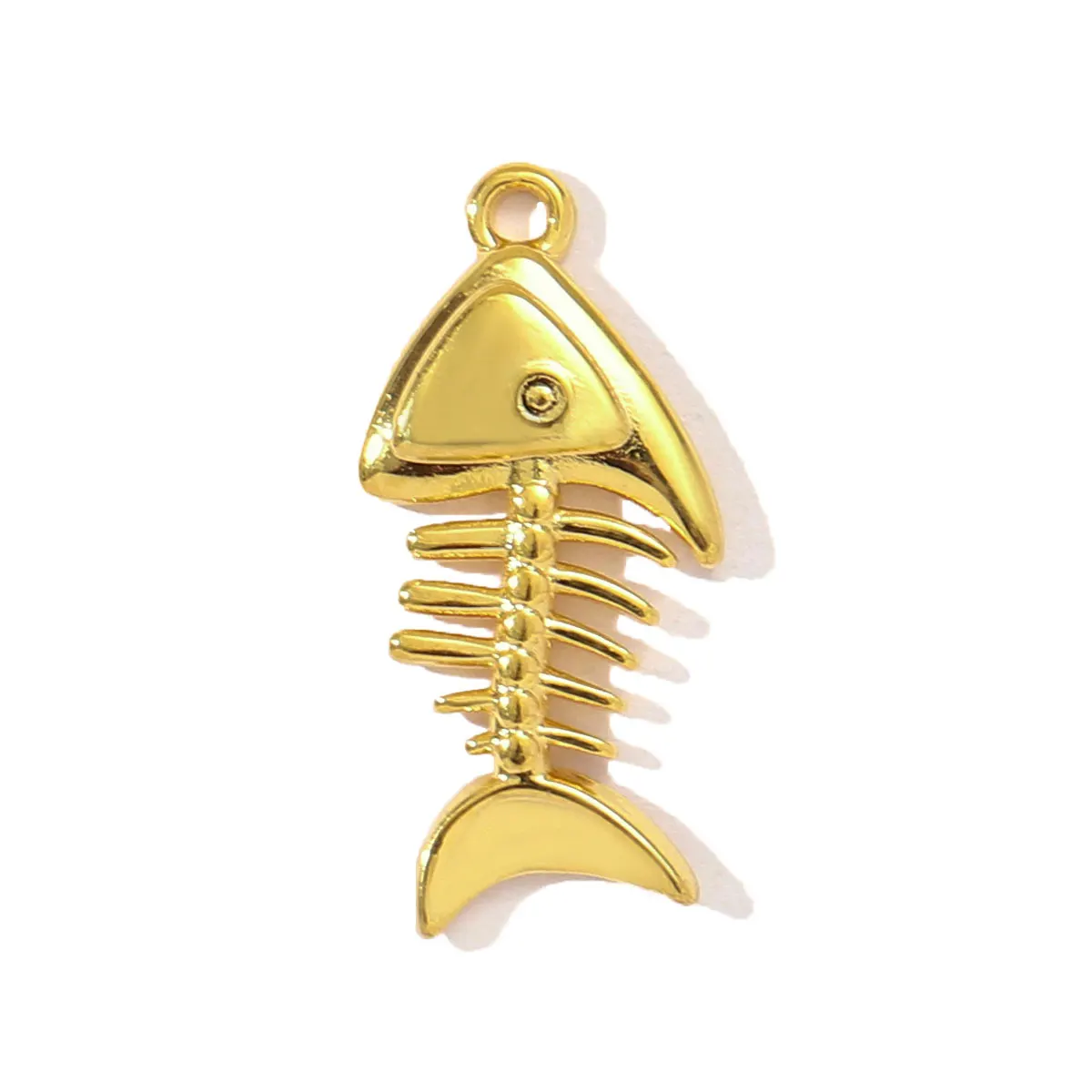 3pcs/Lot Stainless Steel Fish Bone Mermaid Tail Bracelet DIY Charms Women Shell Crab Conch Necklace Pendant Heart Love Jewelry view 6