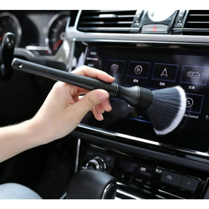 1pcs Car Interior Detailing Brush Soft Bristle Cleaning Brush Motorcycle CarCleaning Tool Auto Detail Dash Duster Brush Tool