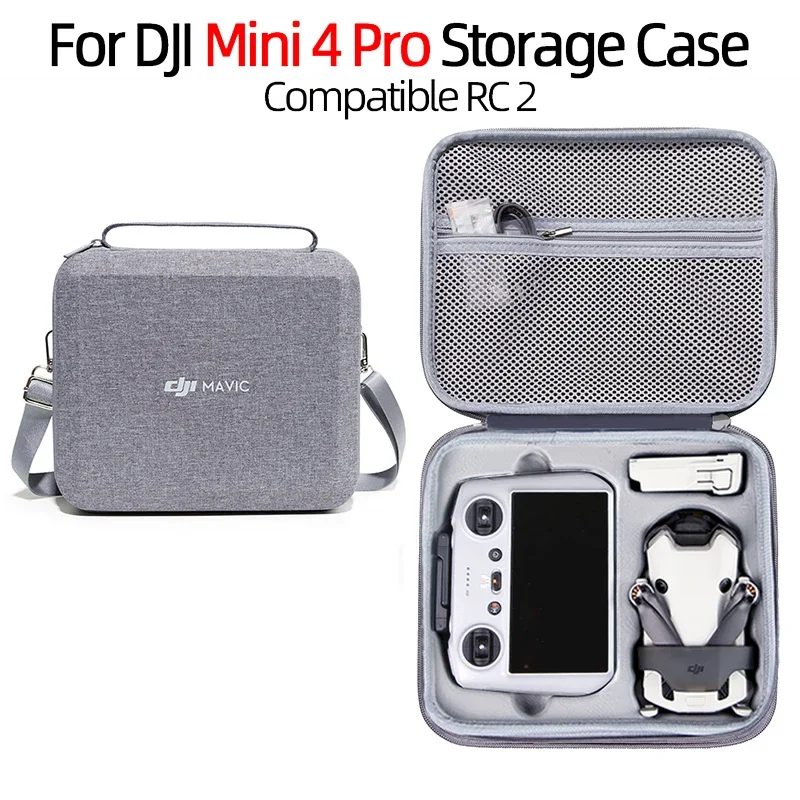 For DJI Mini 4 PRO Drone Body Remote Control Accessories Shock Resistant Storage Box Shoulder Bag Handbag