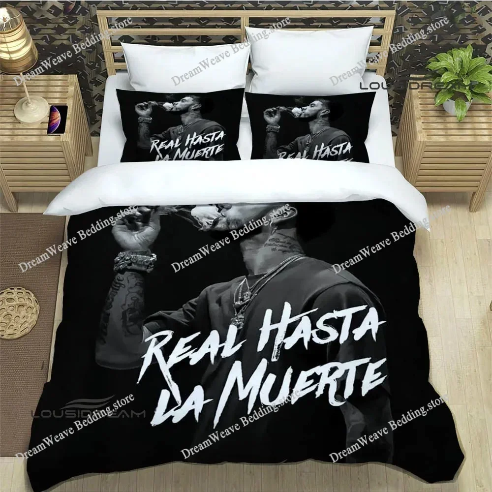 Rapper Anuel AA Printed Bedding Sets Exquisite Bed Supplies Set Duvet Cover Bed Comforter Set Bedding Set Luxury Birthday Gift96