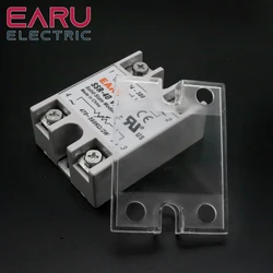 Universal Plastic Transparent Protection of Solid State Relay Front Cover Stand Suitable for SSR10A 25A 40A 60ADC-DC AC-AC DC-AC