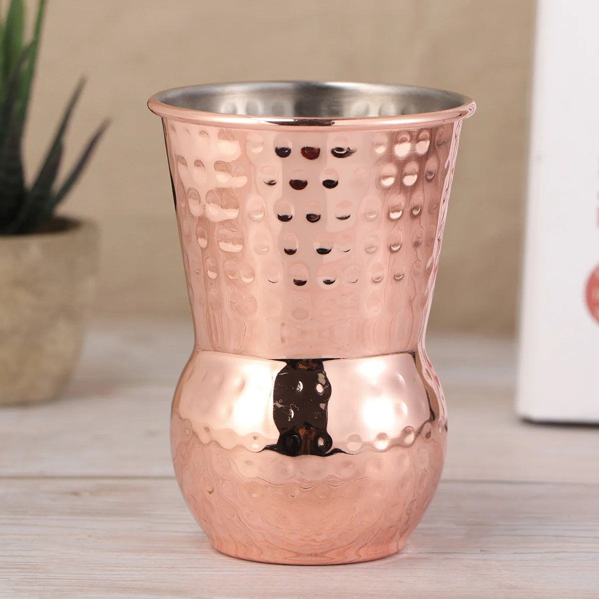 

Cocktail Copper 400 Ml Stainless Steel Highball Mug Glasses Rose Golden Cocktail Cup Party Insulated Reusable