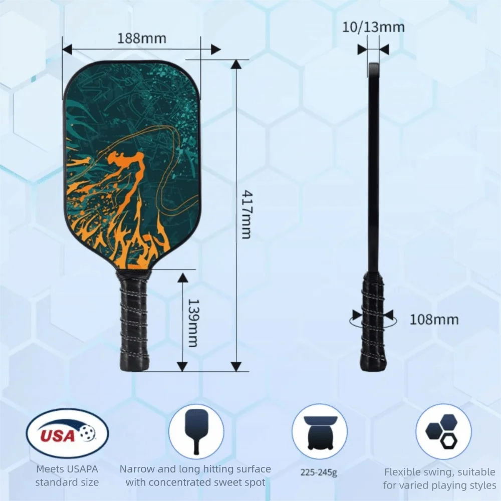 عالية الجودة T700 Pickleball المجاذيف متجمد سطح خفيفة الوزن مضارب كرة المخلل مريحة ألياف الكربون مخلل الكرة مجداف #5
