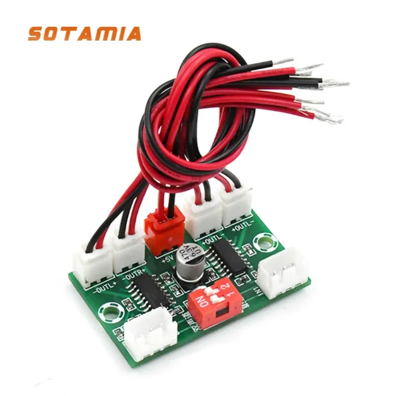 SOTAMIA Mini PAM8403 Audio Amplifier Board 4x3W Four Channel Digital Power Amplifier Board USB 5V Power DIY Home Sound Theatre