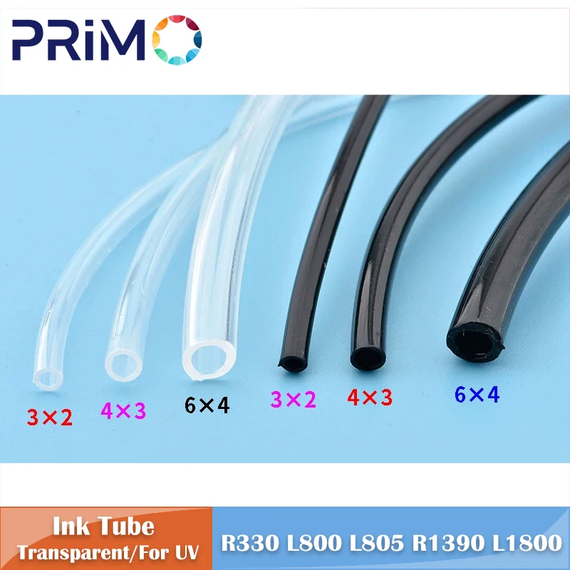 

1 м/шт трубка для чернил без демпфера 3 мм * 2 мм для Epson R320 R330 L800 L805 R1390 1400 L1300 L1800 R1800 R1900 R2000 УФ-сольвентный принтер