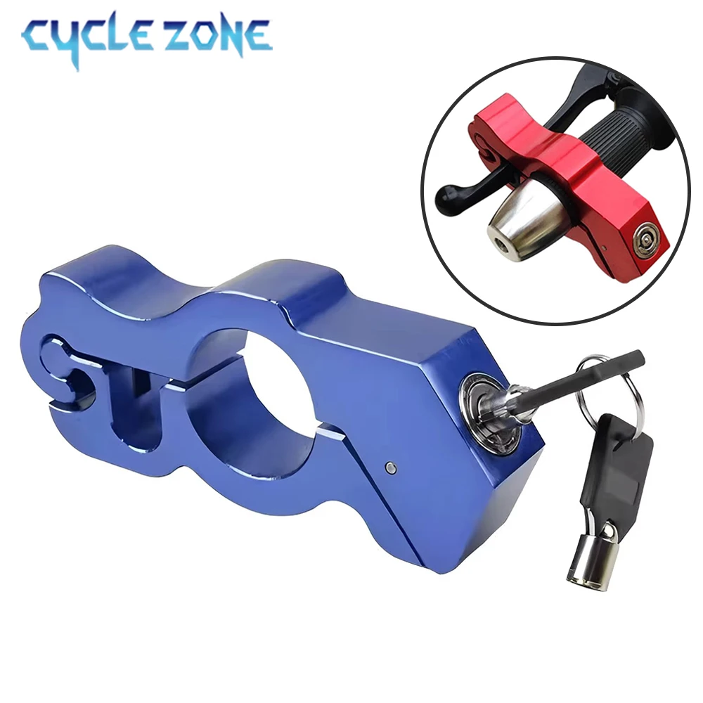 

2 Keys Bicycle Handlebar Lock Anti-theft Lock Motorcycle Electric Vehicle Aluminum Alloy Lock Solid Imitating Steal Locks