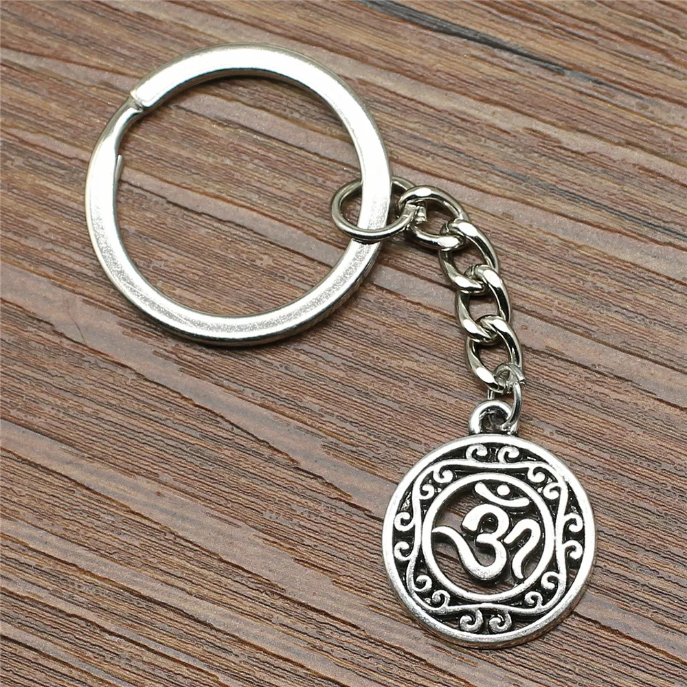 New Pendant Om Charm Metal Keychain Om Movement Key Accessories Gift For Wife Car Key Chain Women
