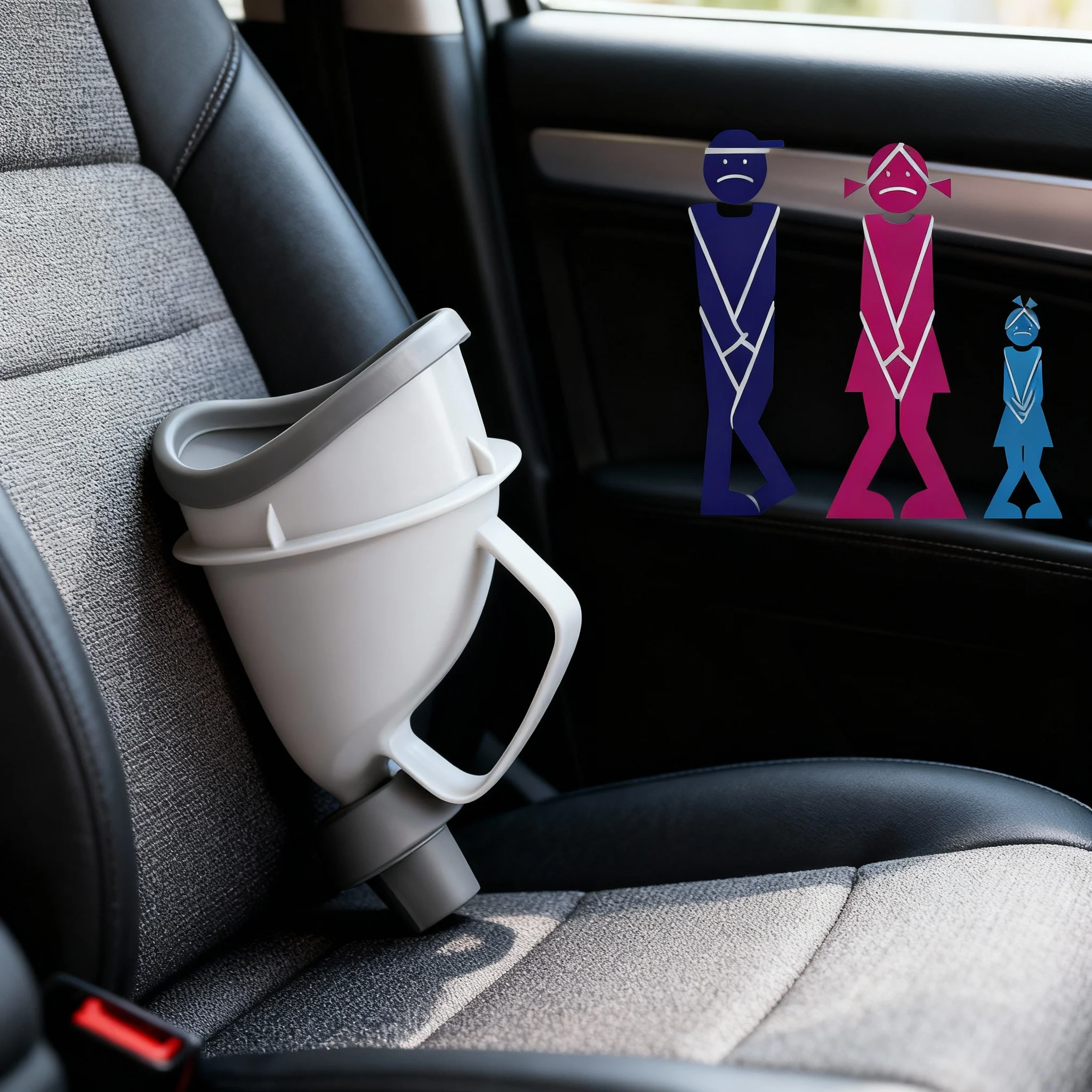 Urinario portátil para viaje en coche al aire libre para adultos, orinal Unisex, embudo para orinar, orinar de pie, inodoro de emergencia para hombre y mujer, urinarios portátiles