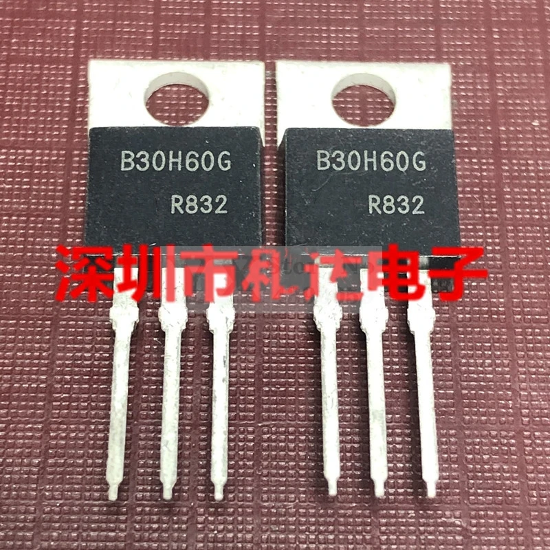 (5-20PCS) MBR30H60CTG TO220 B30H60G TO-220 60V 30A TO-220 60V 30A