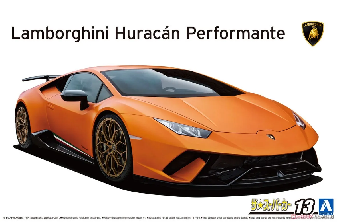 

Aoshima 06204 Static Assembled Car Model Toy 1/24 Scale For Lamborghini Huracan performante 2017 Car Model Kit