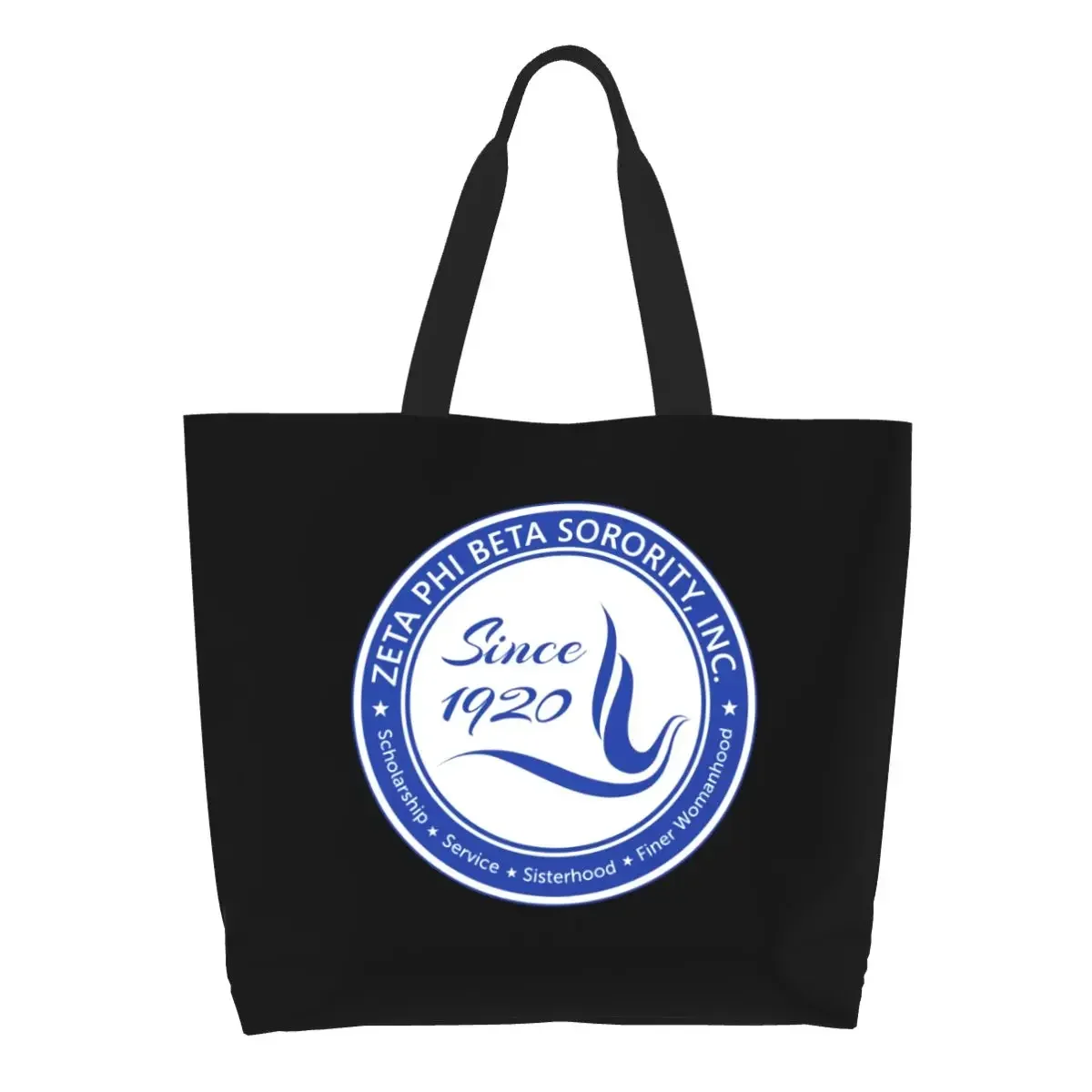 

Модная большая сумка для покупок Zeta Phi Beta, многоразовая холщовая сумка-шоппер для продуктов