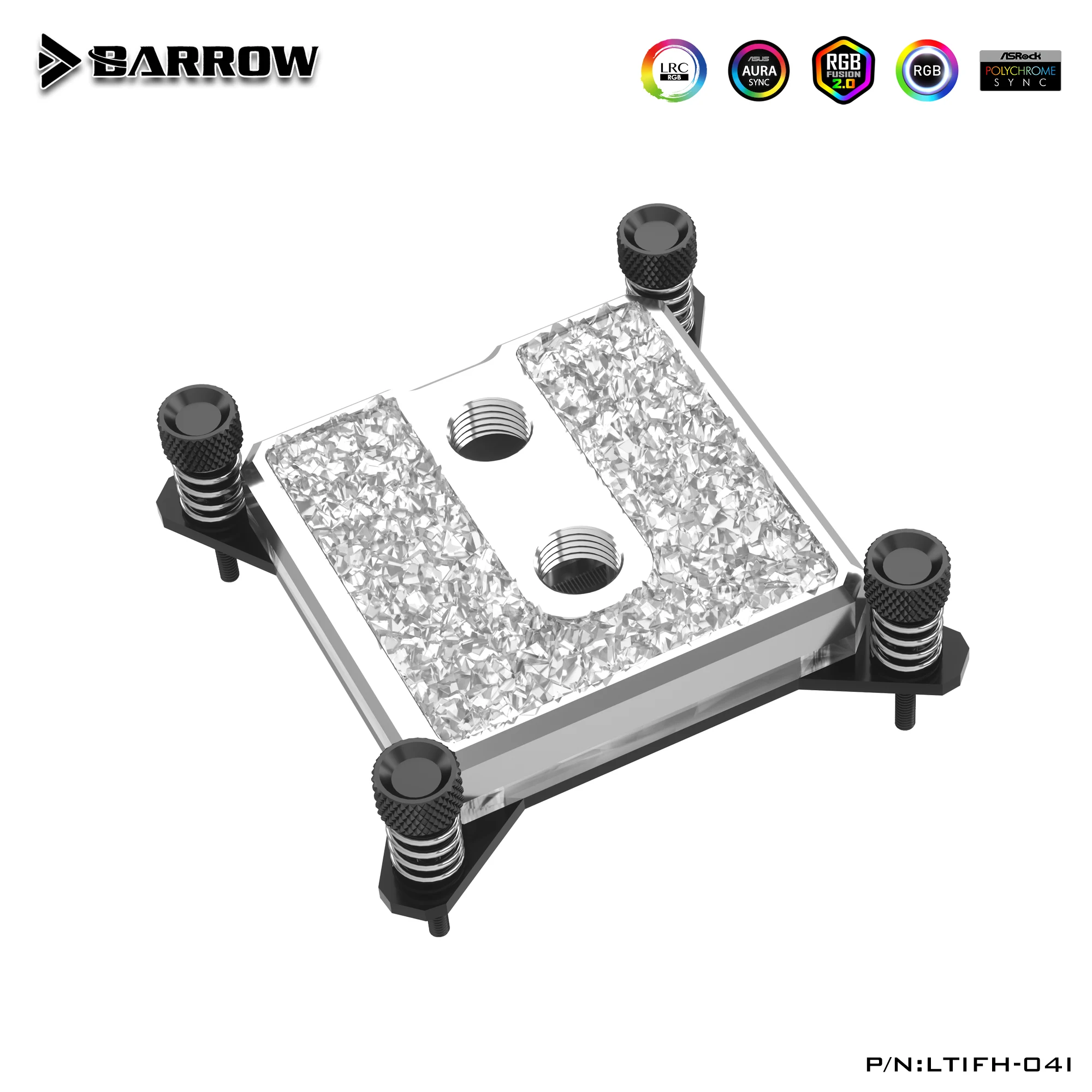 Barrow INTEL CPU Water Block Use for INTEL LGA115X 1150 X99 /1200 1700 AMD AM3 AM4 Acrylic/Full Copper 5V LTIFH-04I LTIFHA-04