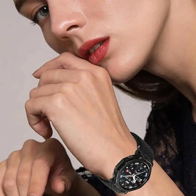 Magnetische geflochtene Solo Loop für Amazfit T-Rex 3 Pro 48 mm Sport Nylon elastisches Armband für Amazfit T-Rex3 Pro 44 mm 48 mm Band – Detail 4
