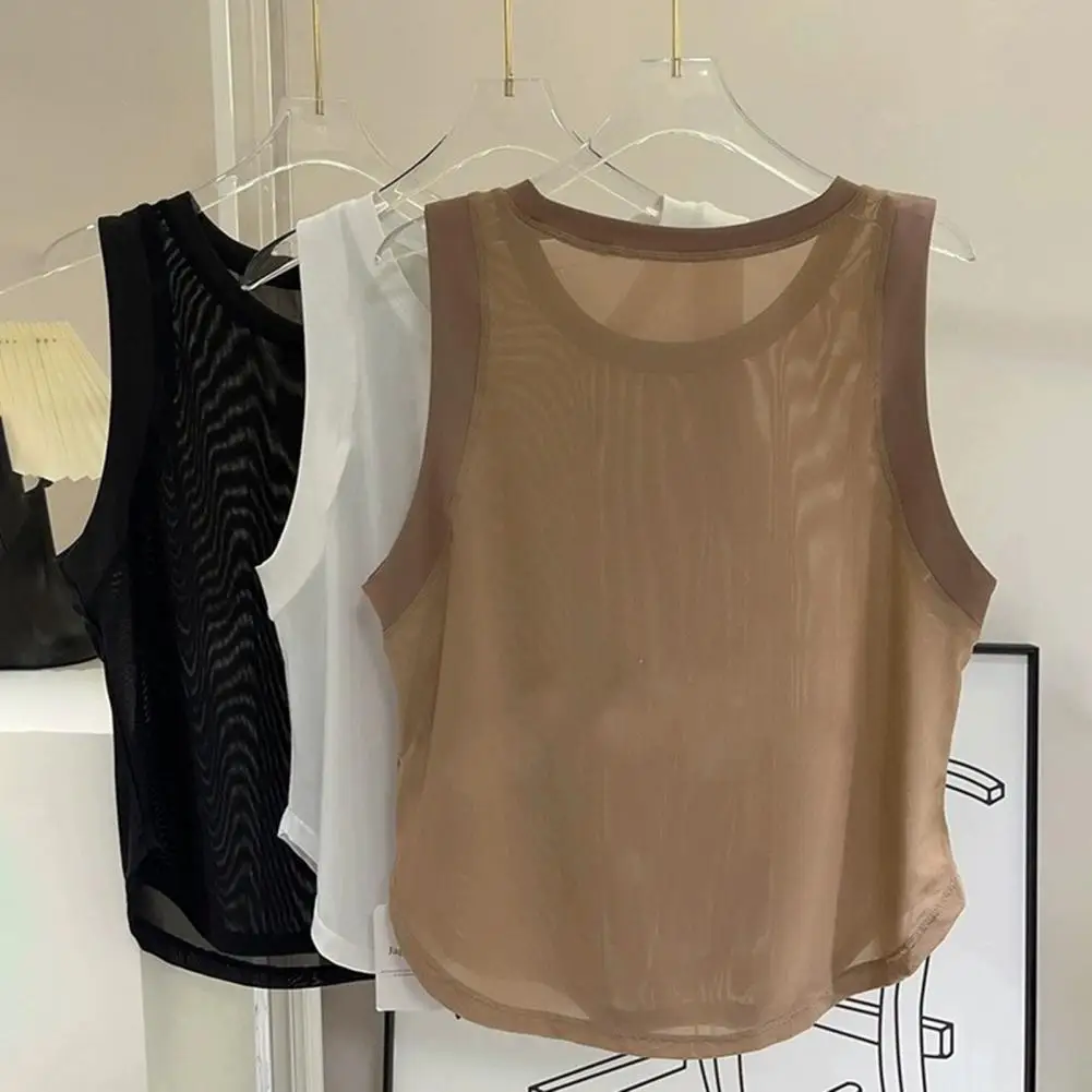 New Sleeveless Pilates Sports Blouse for Women's Summer Thin Vest Fitness Quick-drying Sleeveless Yoga Shirts Top Loose 