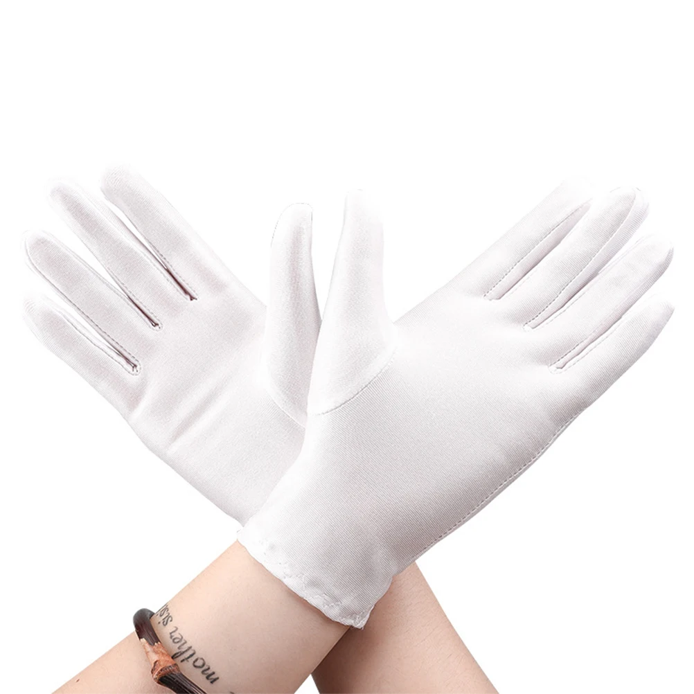 

10 Pairs Warm Gloves Moisturizing Etiquette Keep Work Industrial White Protective