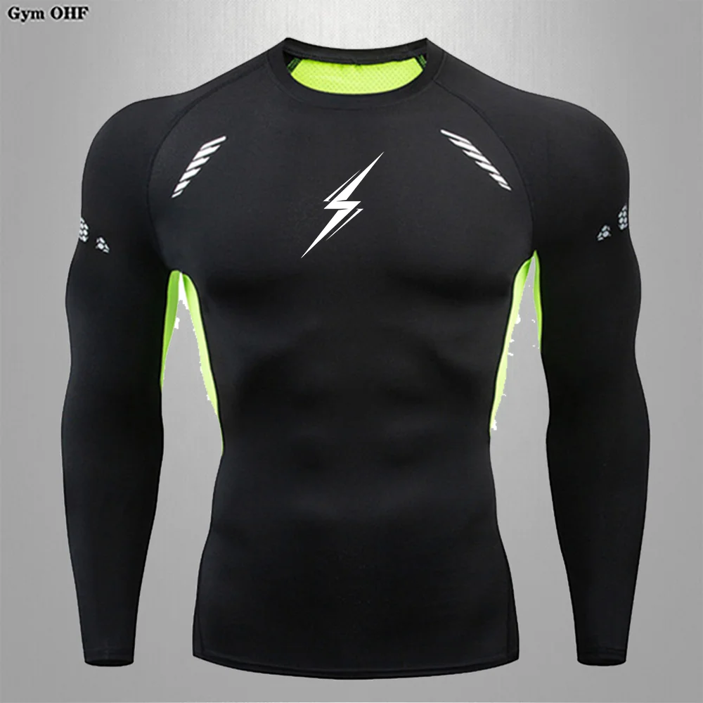 GYM Shirt Running Quick-drying Gym Fitness Compression T Shirts Breathable Tight Fitting High Quality Tee Jogging Sportswear Top