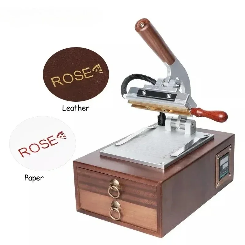 

Digital Small Stamping Machine for Leather Wood Paper Card - Heat Press Gold Foil Stamp Applicator Logo Pronzing Plastic