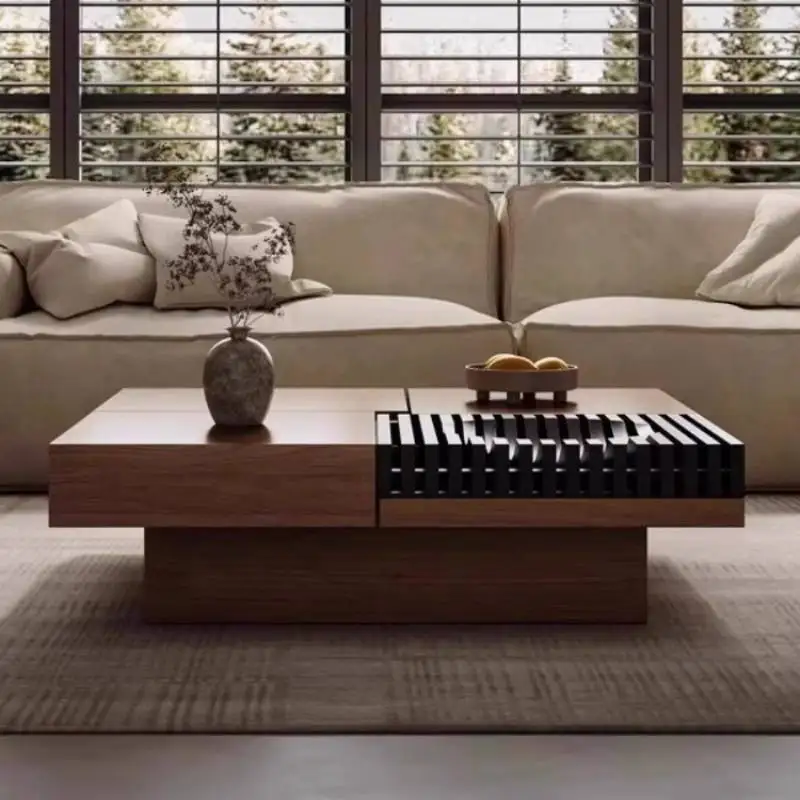 

Mid Century Decoration Coffee Table Wood Vintage Nordic Modern Home Coffee Table Center Luxury Tavolino Da Salotto Furniture