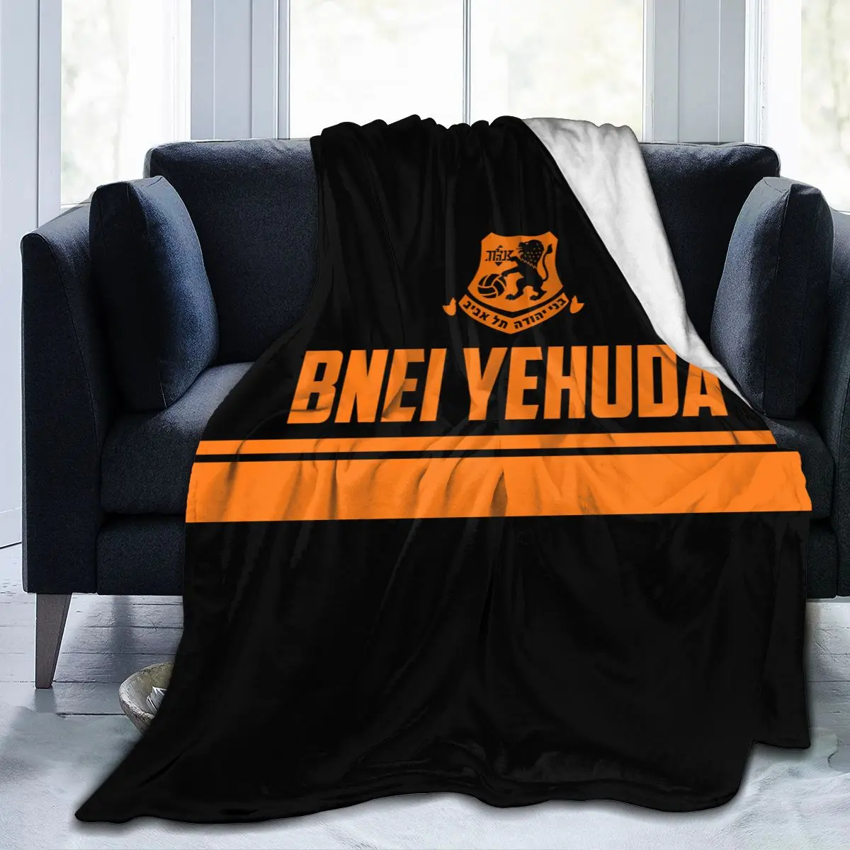 Bnei yehuda Tel Aviv FC ผ้าห่มผ้าสักหลาดอ่อนพิเศษพิมพ์ดิจิตอลทุกฤดูขนปุยพรีเมี่ยม