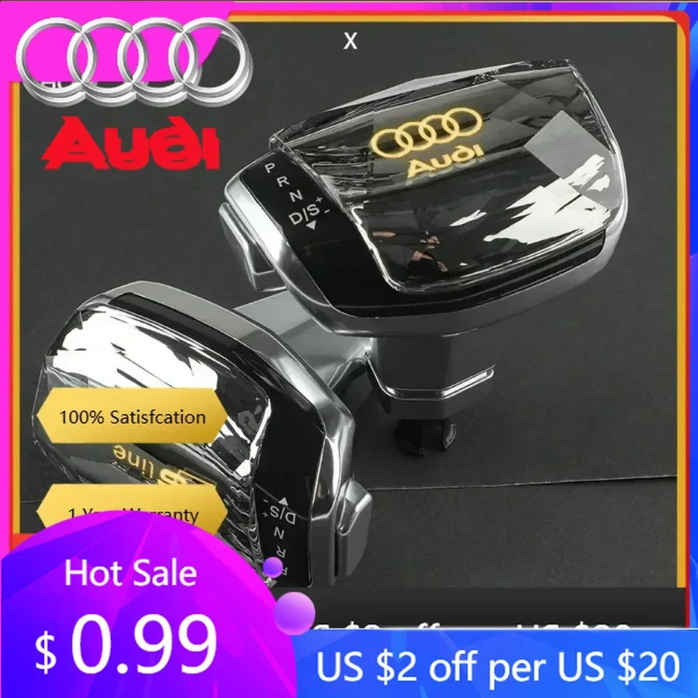 

Hub Caps Hot For Audi For Audi A4 A5 A6 A7 Q5 Q7 crystal gear shift knob head lever gearbox handle handlball parts