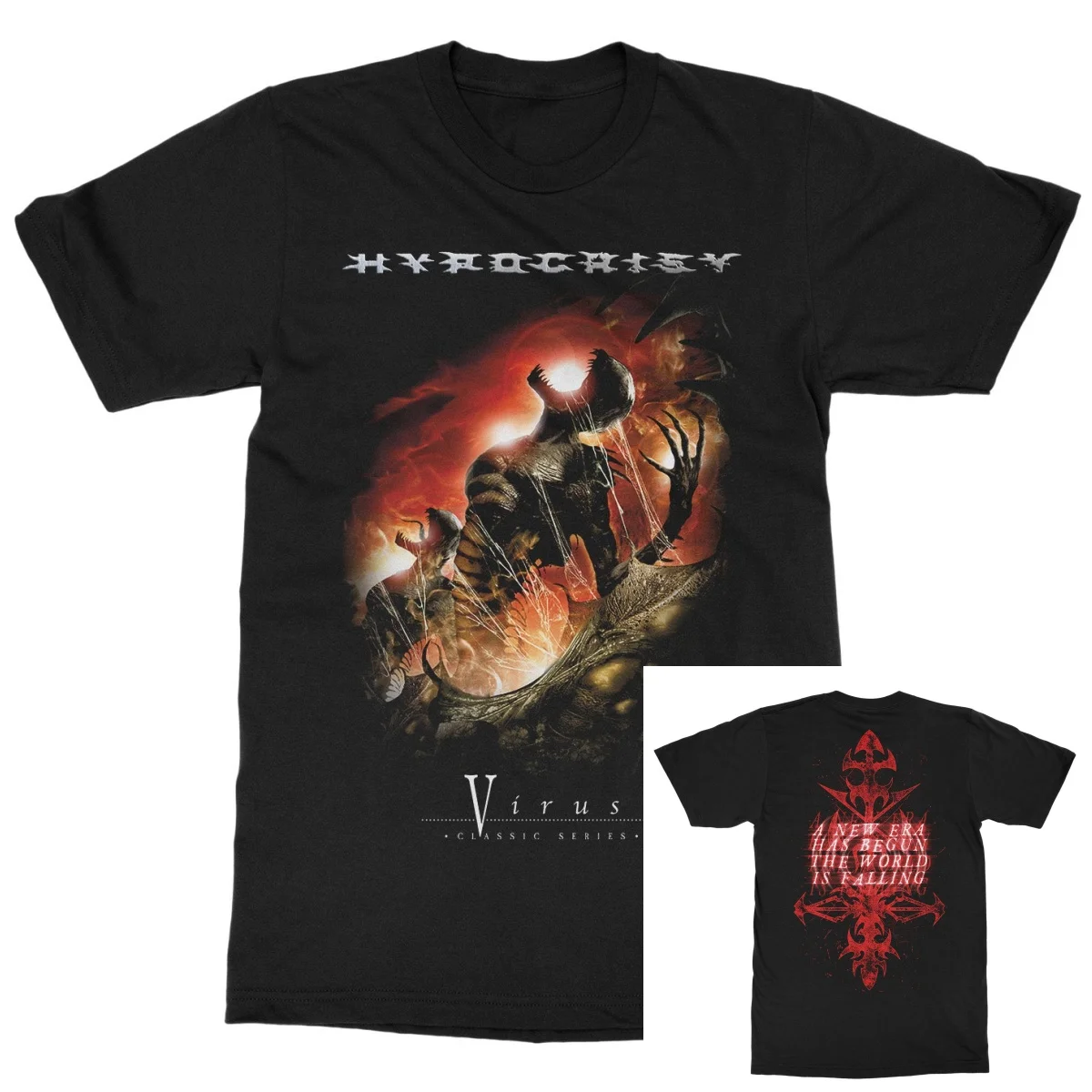 Hypocrisy Logo Band T-Shirt 100% Cotton Graphic Tee Men Women Summer Streetwear Top