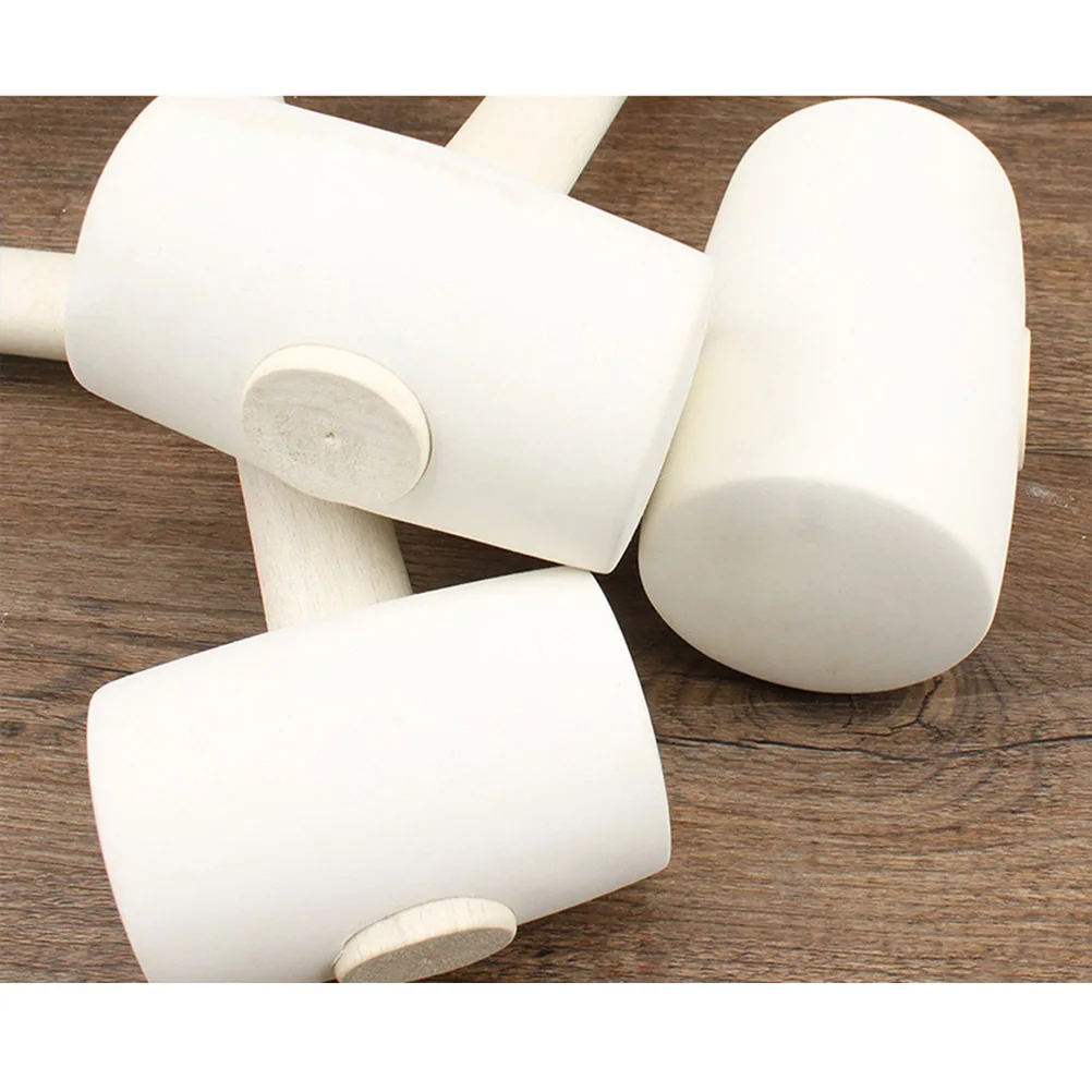 مطرقة تركيب البلاط سعة 16 أونصة، مطرقة مطاطية شديدة التحمل، مقبض خشبي قوي لتجديد المنزل ومشاريع النجارة #3