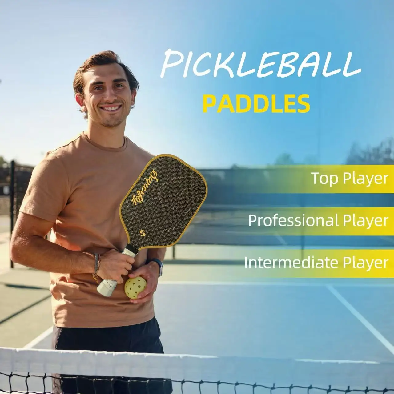 

The latest core technology hot-formed titanium wire surface of 2025. This high-end pickleball paddle is suitable for both men an