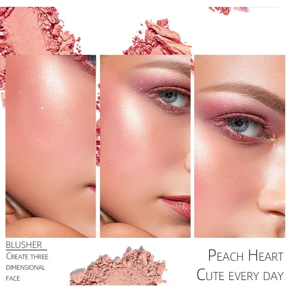 لوحة أحمر الخدود الكريمي مكونة من 3 ألوان لتحديد الوجه وتفتيح الوجه ومقاومة للماء وتدوم طويلاً ومستحضرات التجميل #2