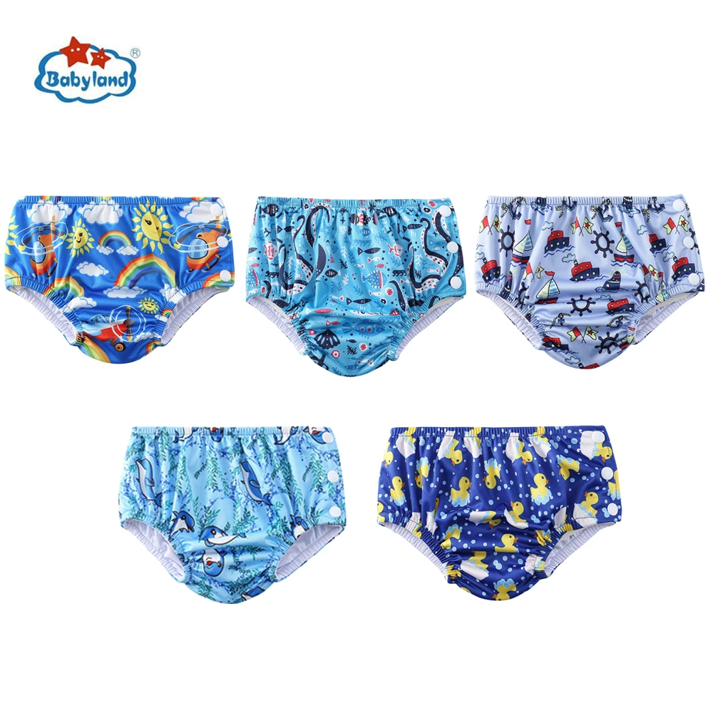 5pcs/Lot Baby Swimming Nappy Popular Summer Swimming Pool Pant Waterproof Cloth Diapers Swimming Diaper For Baby Girls And Boy