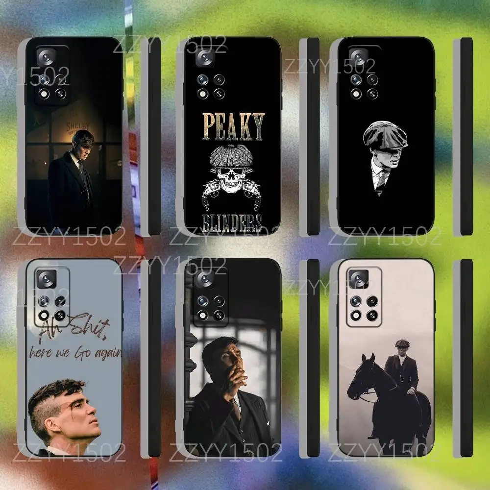 

P-PeakyS T-Thomas Shelby Blinders Phone Case For Samsung S25,S24,Ultra,S20,S30,Plus,S22,S23,Ultra,Plus,5G Black Silicone Soft