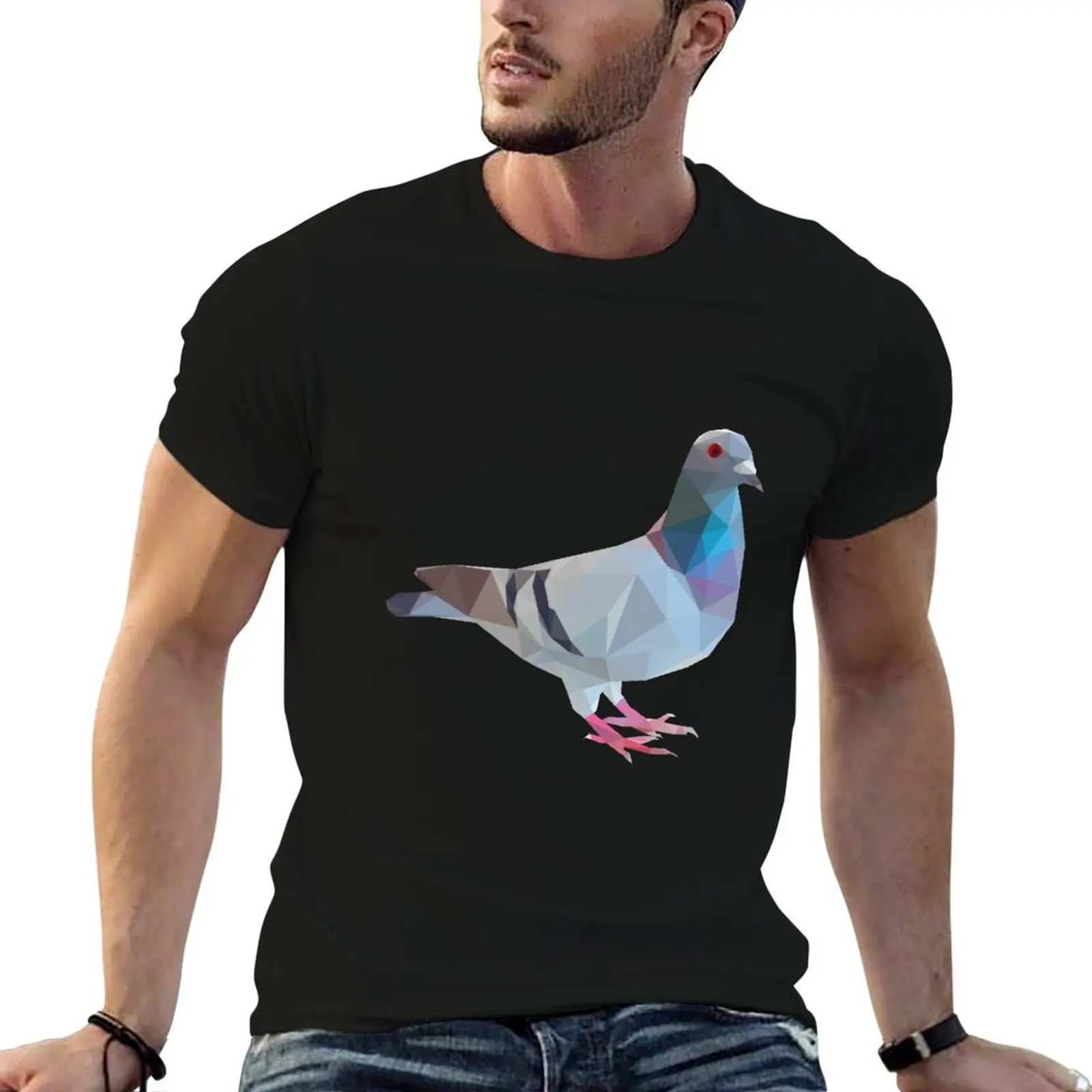 

for man man shirts Lowpoly fit t shirt slim T-Shirt luxury t Pigeon