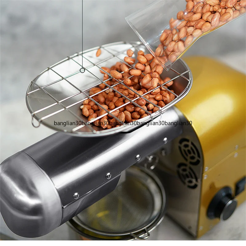 

Intelligent Oil Press Automatic Household Stainless Steel Hot Cold Oil Extraction Machine Temperature Control Sesame Oil Peanut