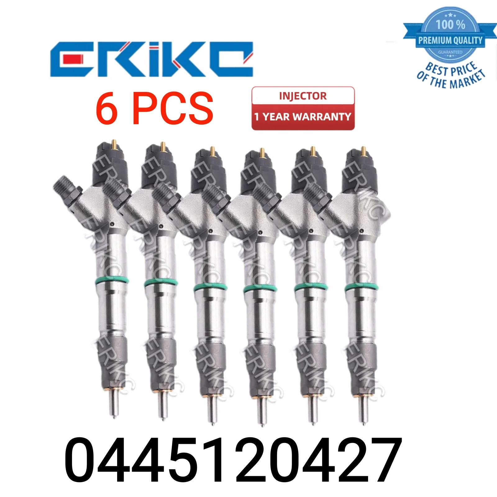 

6 PCS 0445120427 Diesel Big Auto Injectors 0 445 120 427 Auto Electric Fuel Injector 0445 120 427 Common Rail Injector