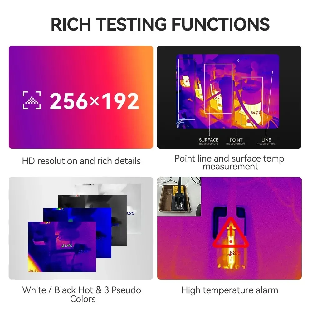 A-BF RX-450 Mobile Thermal Camera for Android Phone Type C Industrial Inspection Heat Loss Detection Infrared Thermal Imager