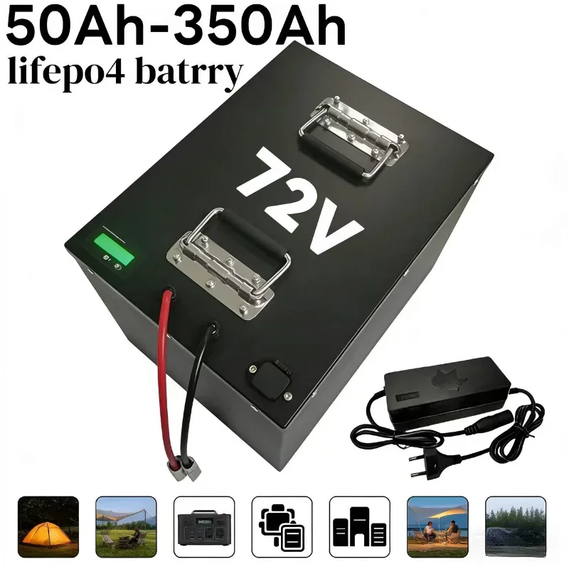 

72V LiFePO4 Battery 50Ah-350Ah High-Capacity Lithium Iron Phosphate Battery Pack, Professional Rechargeable Power Solution for 3