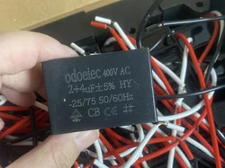 Black CBB61 2uF+4uF 3 Wires AC 400V 50/60Hz Capacitor For Ceiling Fan