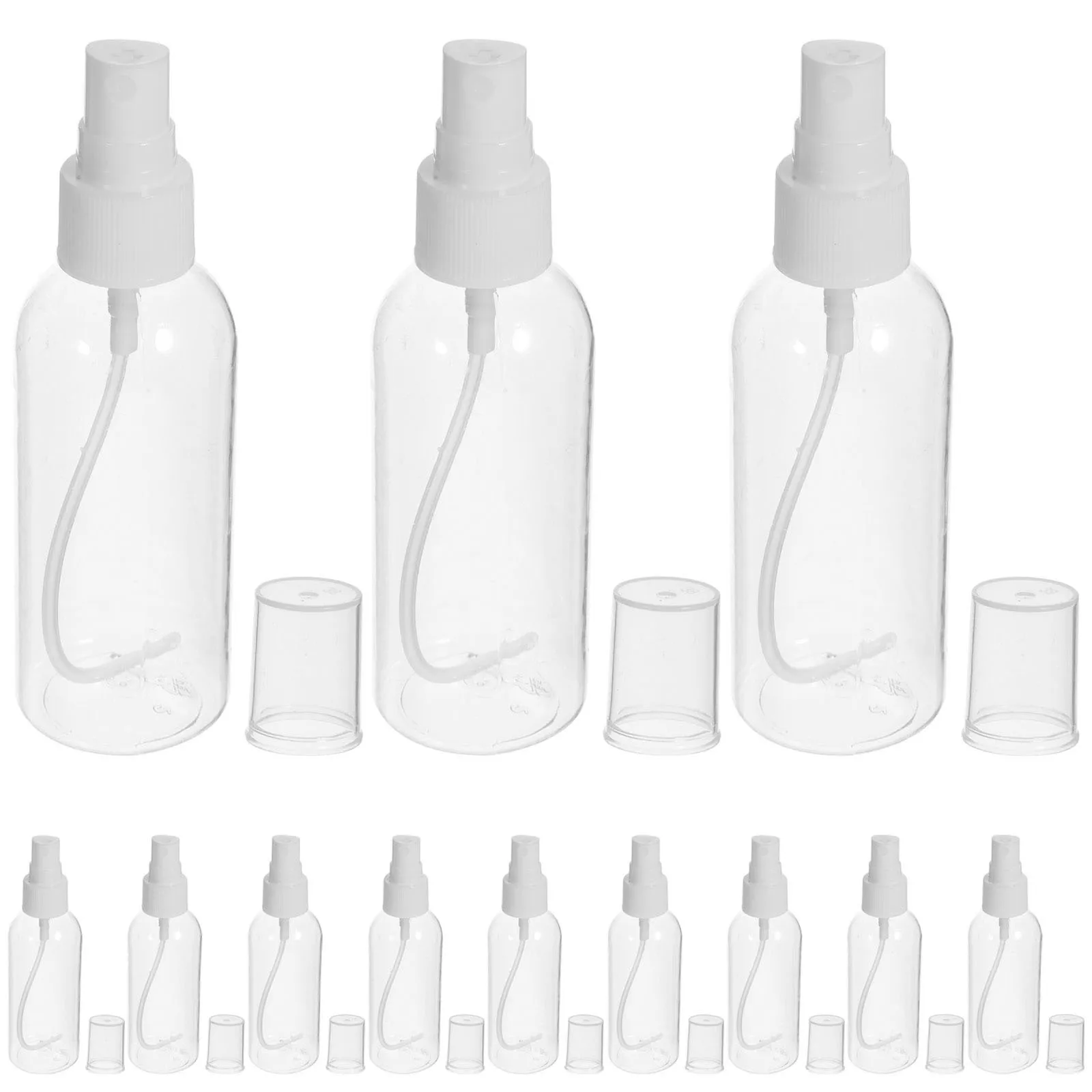 

12pcs Spray Bottle Transparent Sprayer Perfume Container Empty Makeup Containers Portable Leakproof Subpackaging Bottles