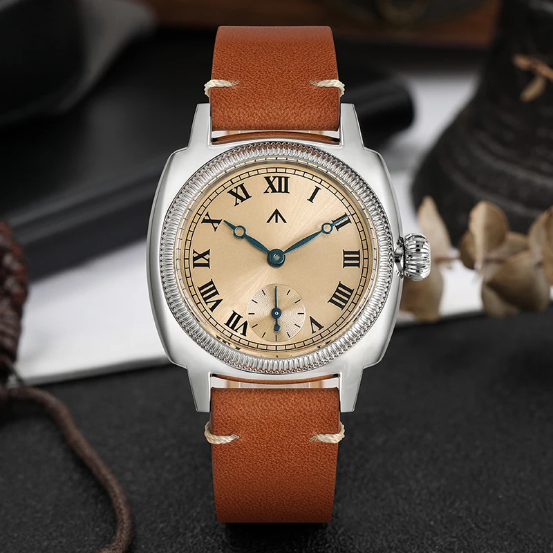 Militado ML03 Quartz Watch VD78 Movement 100M Waterproof Diver Watch Stainless Steel Square Case Domed Sapphire Retro Wristwatch