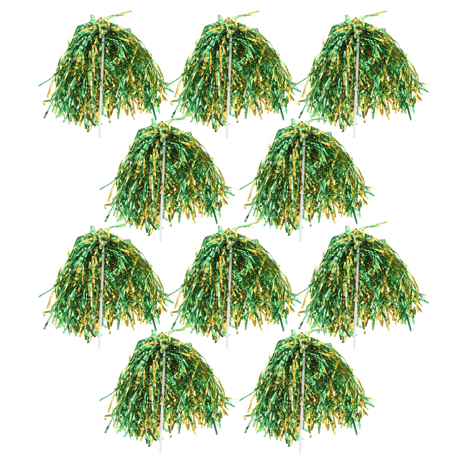 

10 Pcs Cheerleader Ball Basketball Pom Poms Celebration Cheerleading Pompoms PP Accessories Props