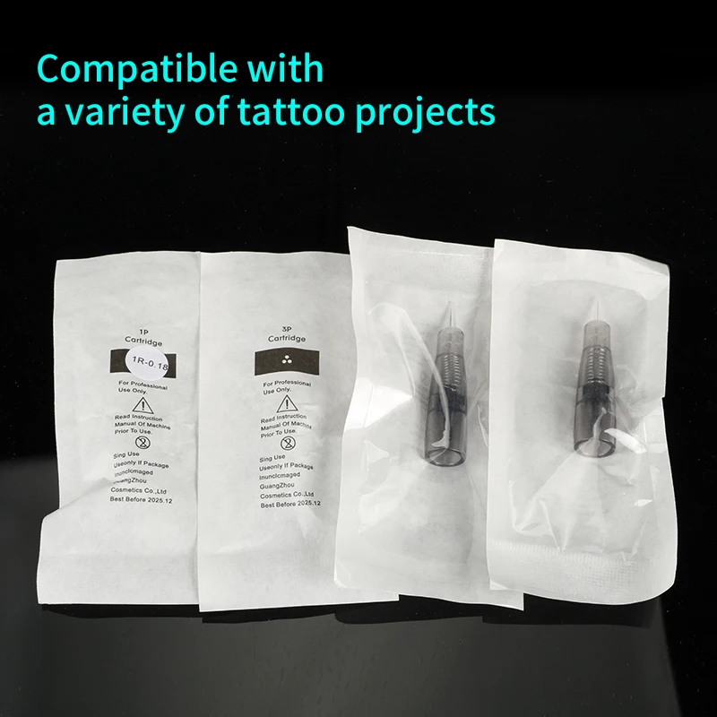 50 قطعة ماكياج للاستعمال مرة واحدة Microblading إبر الحاجب الشفاه الوشم خرطوشة الإبر تجميل دائم ملحق لآلة الوشم