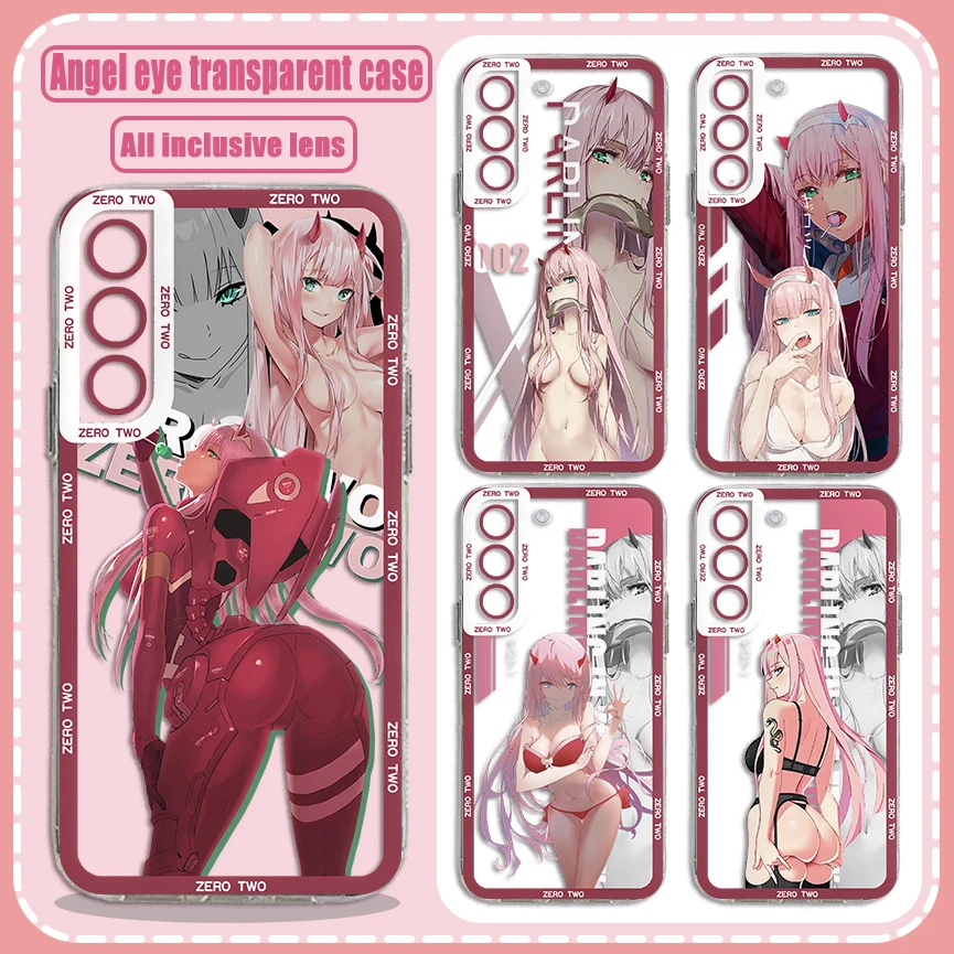 Zero Two Darling in the FranXX Anime Phone Case For Samsung S24 S23 S22 S21 S20 S10 FE Note20 Note10 Plus Ultra Lite 5G Clear