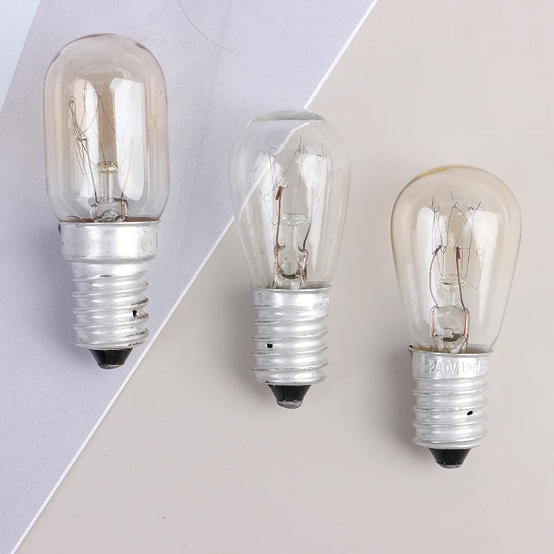 10/15/20/25W E14 Oven Light Bulb Halogen Oven Refrigerator Lamp High Temperature Resistant Safe Dryer Microwave Light Bulb DIY