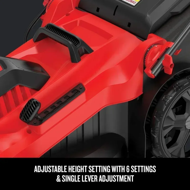 QWCRAFTSMAN Electric Lawn Mower,20-Inch,Corded,13-Ah (CMEMW213),Red