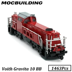 Gravita 10 BB Train Locomotive Model Railway Accessories Display MOC Building Blocks Bricks Construction Toys Gifts Christmas