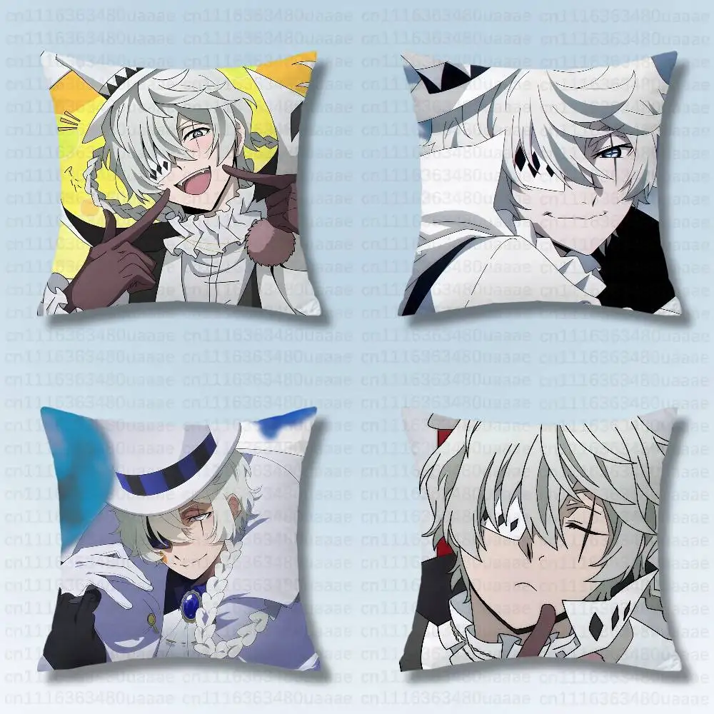 Nikolai BSD B-Bungo S-Stray Dogs Decorative Room Aesthetics Pillow Case Home Decor Bedroom Sofa Bed Couch Pillow Cover