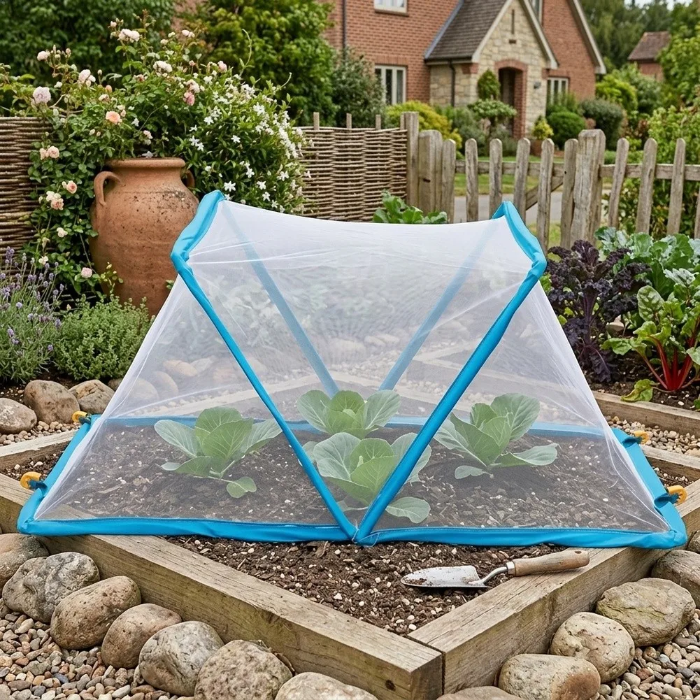 Breathable For Raised Bed Plant Cover Foldable 35 x 13 x 15 Inches Polyester Mesh Netting for Vegetables Fruits Flowers Outdoor