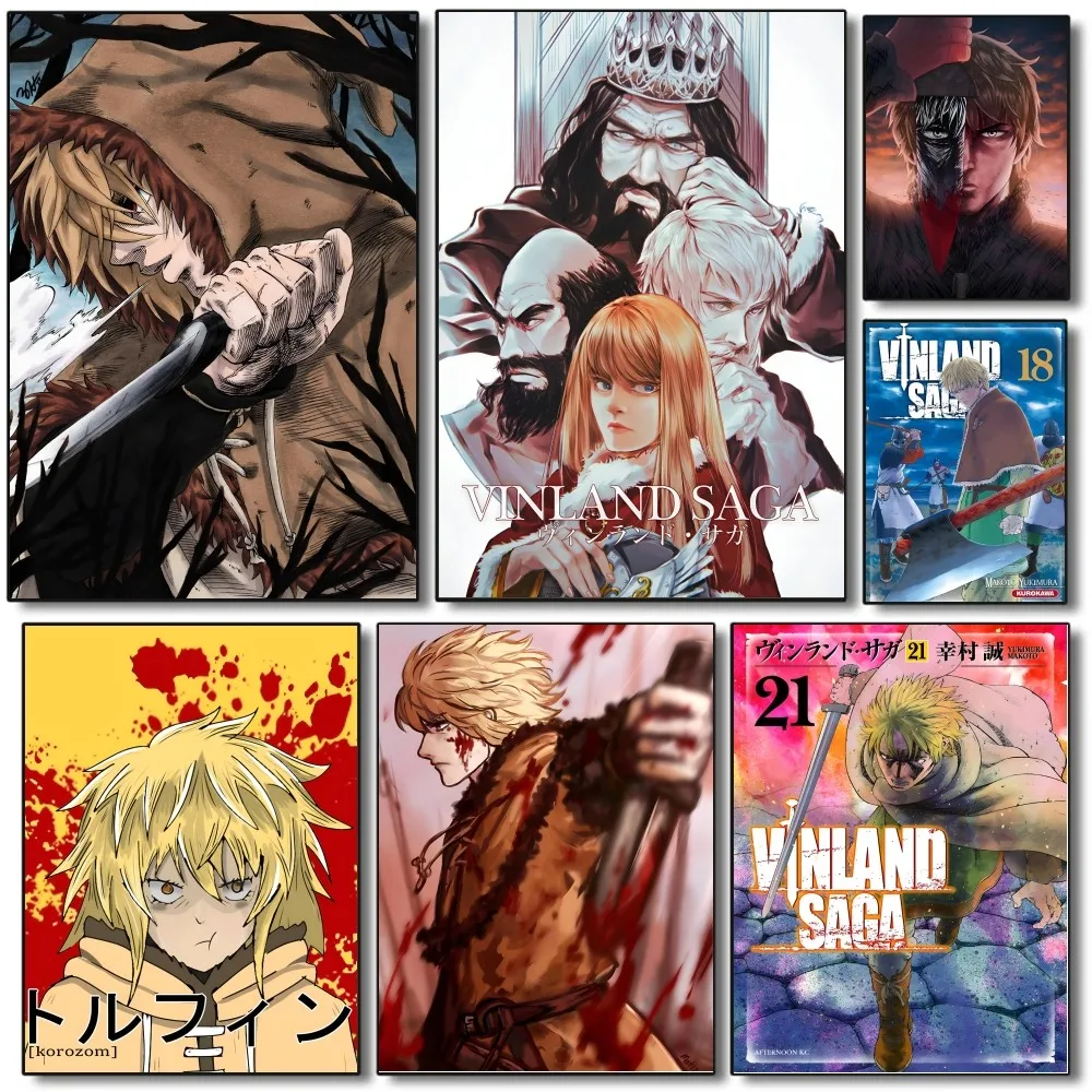 Póster de Vinland Saga, papel impreso para el hogar, sala de estar, dormitorio, entrada, Bar, restaurante, cafetería, decoración de pintura artística, 1 ud.