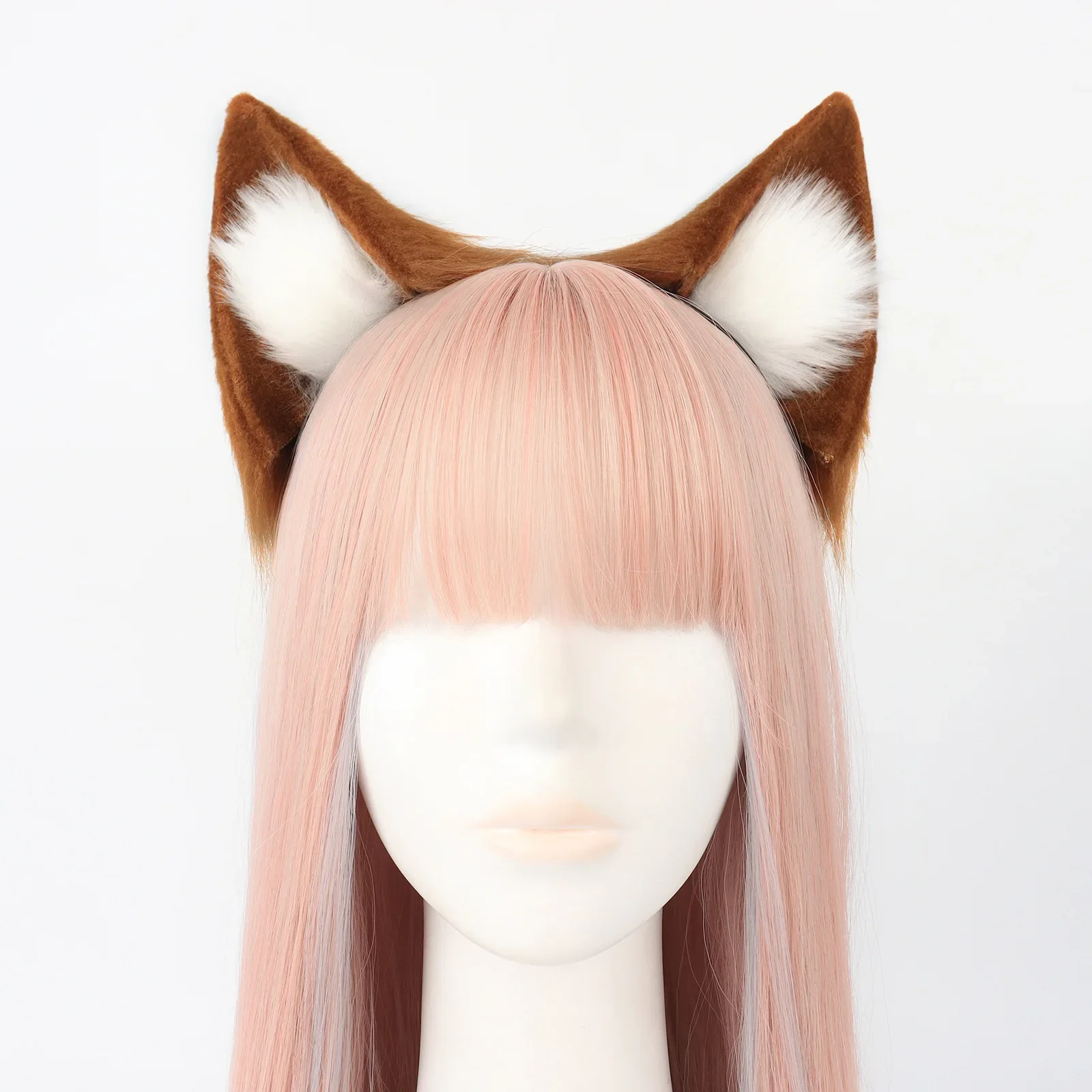 Japanese animal ear headgear cosplay fox ears headband handmade plush exhibition animal ears fox ear accessories