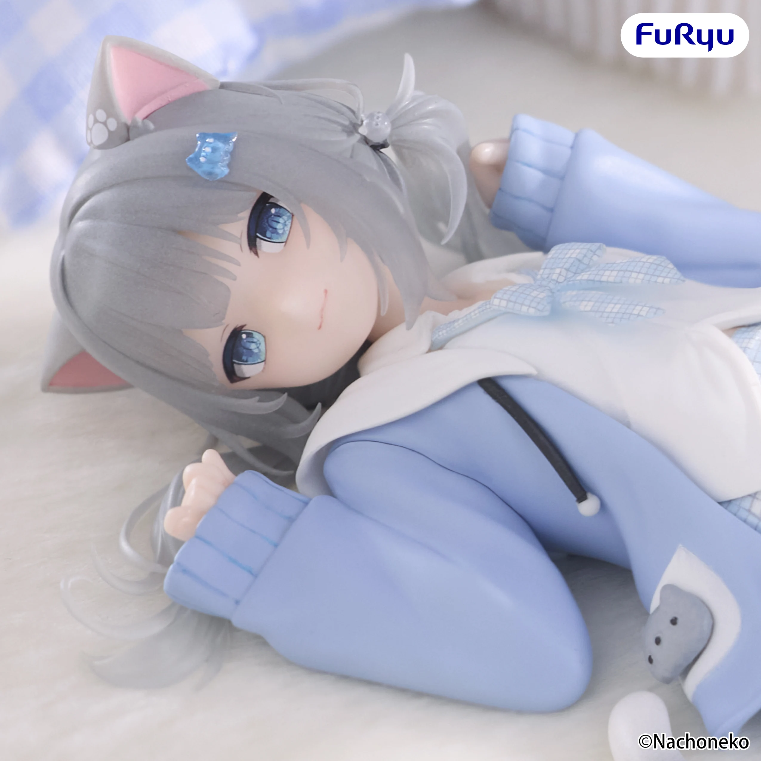 

Original Furyu Nachoneko Channel Anime Nachoneko Noodle Stopper Figure Action Figurine Toys PVC Model Figuarts Collection